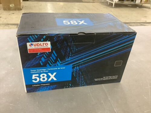 58X CF258X Black High-Yield Toner Cartridge, 2 Pack - Lot 247