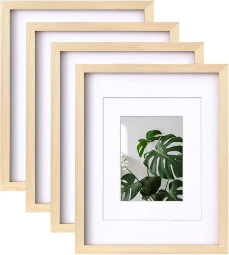 Egofine 11x14 Natural Wood Picture Frames, 4 pc  - Lot 441