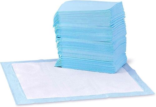  Amazon Basics Puppy Pee Pads with Leak-Proof Quick-Dry Design, Standard Absorbency, 22 x 22 Inches, Pack of 100 - Lot 473