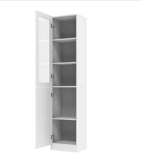 FUFU&GAGA White Wood Storage Cabinet - Lot 51JF