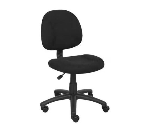 BOSS Office Products HomePRO 25 in. Wide Black Armless Task Chair - Lot 125JF