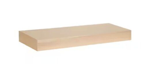Kate and Laurel Havlock 2.25 in. x 24.00 in. Natural Wood Floating Decorative Wall Shelf - Lot 214JF