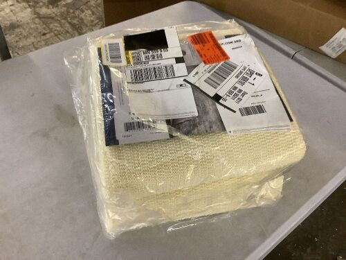 SAFAVIEH Flat White 9 ft. x 12 ft. Interior Non-Slip Grip Dual Surface 0.08 in. Thickness Rug Pad - Lot 818