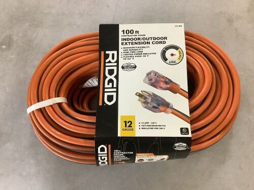 RIDGID 100 ft. 12/3 Extension Cord - Lot 903