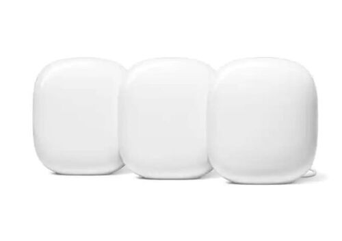 Google Nest Wifi Pro (Wi-Fi 6E) - 3 Pack - Snow - Lot 16JF