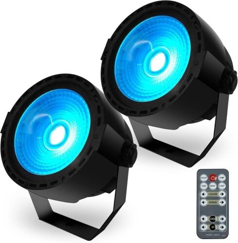 Lot of (3) SHEHDS Stage Wash Lights LED 30W COB Par Lights RGB, 2 Pack  - Lot 550