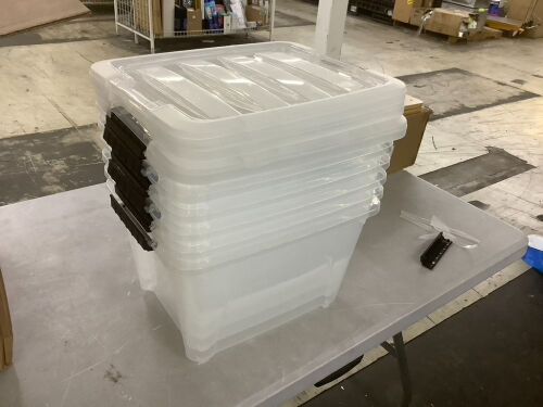 Lot of (6) Storage Containers & (4) Lids  - Lot 642