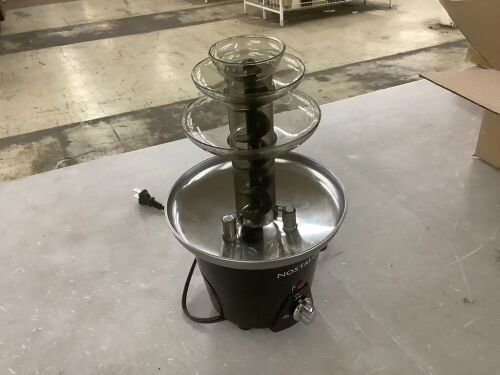 Nostalgia 3 Tier Electric Chocolate Fondue Fountain Machine - Lot 657