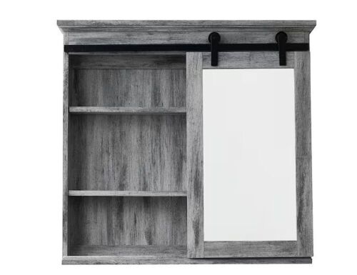 Glacier Bay 31.37 in. W x 29.33 in. H Rectangular Medicine Cabinet with Mirror - Lot 35JF