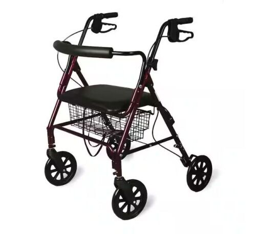 Medline Bariatric Rollator with Curved Backrest - Lot 36JF