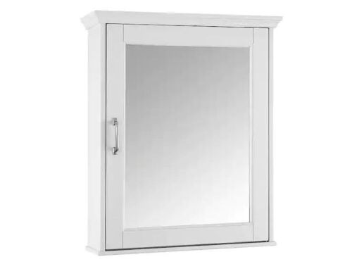 Home Decorators Collection Ashburn 23 in. W x 27.875 in. H Rectangular Medicine Cabinet with Mirror - Lot 32JF