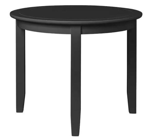 Camden Isle Kendal Black Wood 39.4 in. Dining Table - Blemishes - Lot 23JF