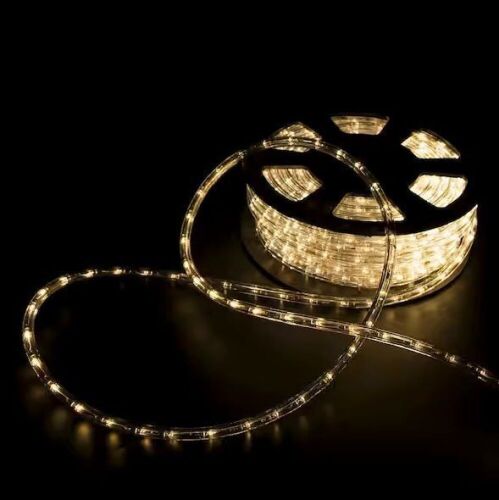 Outdoor 100 ft. 110-Volt Plug-In Warm White Color Changing Light LED Rope Light - Lot 857JF
