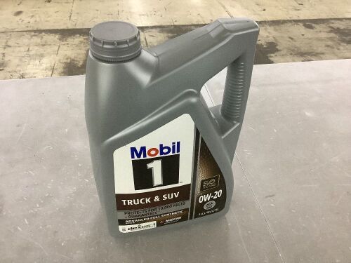 Mobil 1 Truck & SUV Full Synthetic Motor Oil 0W-20, 5 Quart - Lot 744