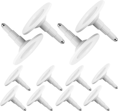  12 Pack 5/6 Inch LED Can Lights Adjustable Recessed Retrofit Downlight, 800lm 3000K Warm White, Dimmable - Lot 748