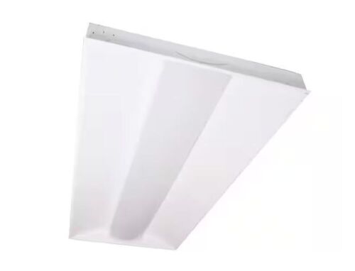 Metalux 2 ft. x 4 ft. 64-Watt Equivalent Integrated LED White Center Lens Troffer, 4000K Bright White - Lot 784JF