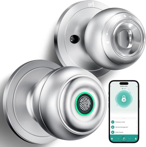 Smart Fingerprint Door Knob with Lock - Lot 815