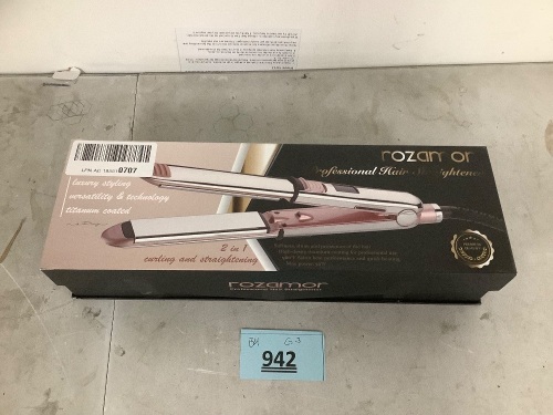 Rozamor Hair Straightener - Lot 942