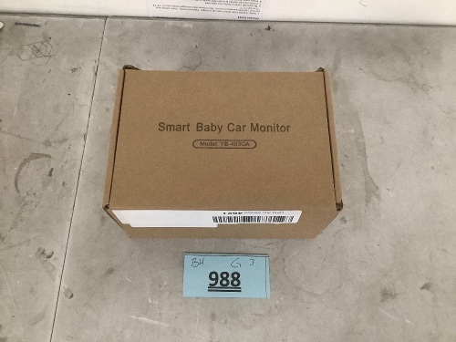 Smart Baby Car Monitor - Lot 988
