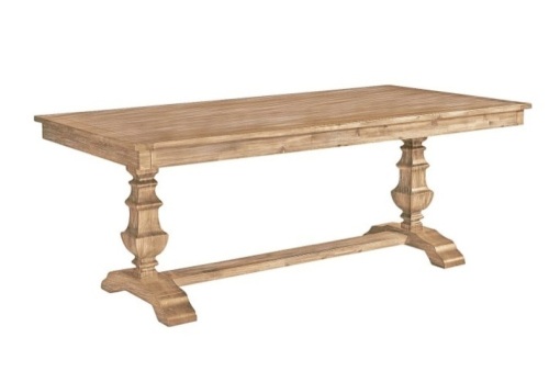 Pier1 Bradding Extension Dining Table in Stone Wash Natural. Appears New - Lot 20