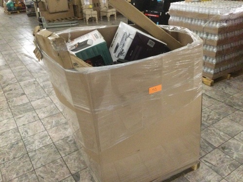 Unsorted and Untouched Pallet of AMZN Returns. SEE PICTURES. This is a pallet straight off a truck - Lot 53