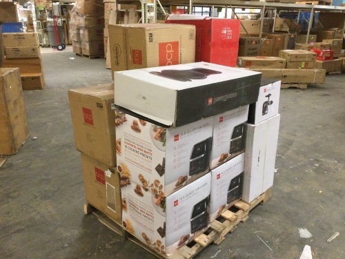 Pallet Containing (10) Air Fryers, (4) Foot Massagers, (1) Slow Juicer, (1) Shiatsu Massage Chair Pad, and (1) Foot Bath Massager - Lot 68