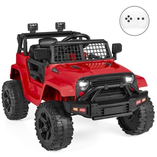 12V Kids Ride-On Truck Car w/ Parent Remote Control, Spring Suspension. Red. Appears New - Lot 75