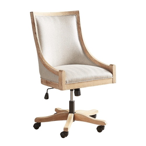 Pier1 Upholstered Rolling Devon Chair. Appears New - Lot 77