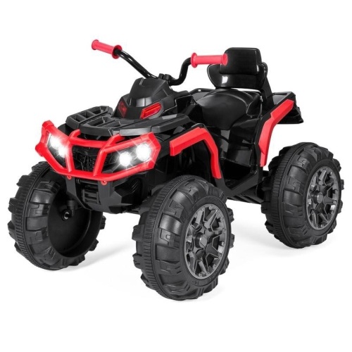 12V Kids 4-Wheeler Quad ATV Ride-On Car w/ 3.7mph Max, Headlights, AUX. Appears New - Lot 83