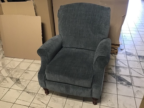 Lane Gray Microfiber Armchair. Appears New - Lot 106