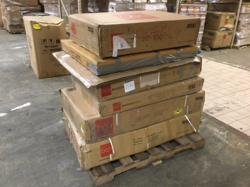 Pallet of Customer Returns from BCP. SEE PICTURES. Items have not been inspected. May include damaged, new, used, or incomplete items - Lot 116