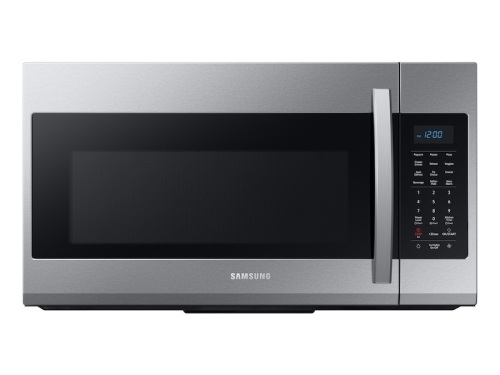 Samsung 1.9 cu ft Over The Range Microwave with Sensor Cooking in Stainless Steel. Appears New. E-Commerce Return. Tested.  - Lot 212