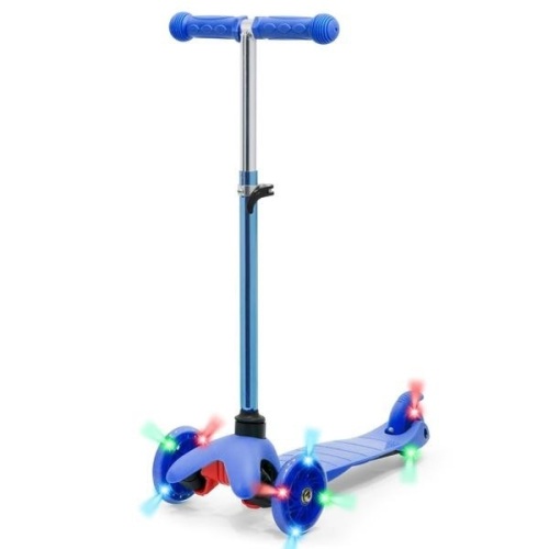Kids Mini Kick Scooter Toy w/ Colorful Light-Up Wheels, Adjustable T-Bar. Appears New - Lot 226