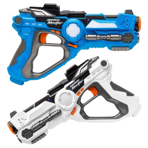 Set of 2 Infrared Laser Tag Blasters w/ Life Tracker. Appears New - Lot 227