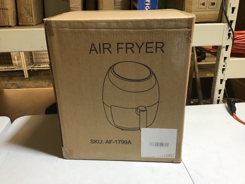 XL 6.9 QT Air Fryer, Electric, 7 Cooking Preset, Instant Temp/Time Control, LED Digital Touchscreen - Black. Powers On/Not Tested Further. Appears New - Lot 295