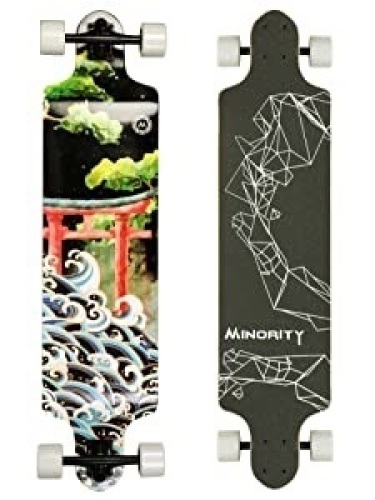 MINORITY Downhill Maple Longboard 40-inch Drop Deck. Appears New - Lot 334