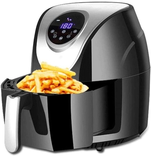 Compact Air Fryer,Oil Free Presets Touchscreen Hot Air Fryer Oven,Auto Shut Off, LED Digital Display. Powers On/Not Tested Further - Lot 335
