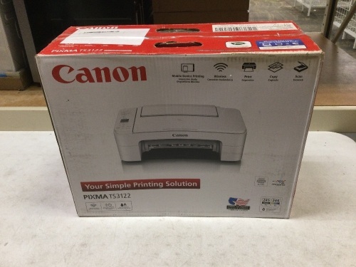 Canon PIXMA TS3122 Wireless All in-One Inkjet Printer. Used, Like New - Lot 406