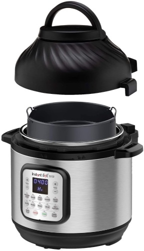 Instant Pot Duo Crisp Pressure Cooker, 8 Qt with Air Fryer. Inner Pot and Lid Look Used Once. Everything Else Appears New. E-Commerce Return - Lot 416