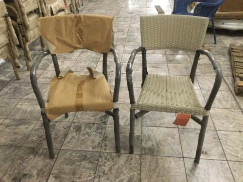 Lot of (2) Pier1 Del Ray Outdoor Stacking Chairs. Appear New - Lot 434