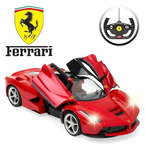 27MHz 1/14 Scale Kids Licensed Ferrari Model Remote Control Toy Car w/ 5.1 MPH Max Speed - Red. Appears New - Lot 440