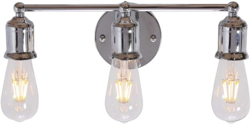 ELUZE 3 Light Mid Century Modern Bathroom Vanity Light Chrome Finish Contemporary Wall Sconce. Appears New  - Lot 470