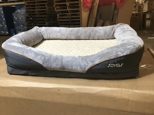 JOYELF Orthopedic Dog Bed Memory Foam Pet Bed with Removable Washable Cover. Appears New - Lot 477