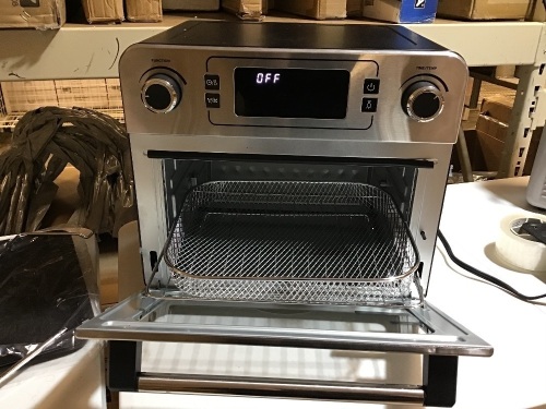 Aobosi Toaster Oven Air Fryer Oven Toaster Convection Oven Digital Countertop Rotisserie Oven Pizza Oven 10-in-1 Multi-Function Toast/Roast/Broil/Bake/Dehydrate|Large 24Qt|Recipe|1700W 16x13x16". Powers on/Not Tested Further.  - Lot 484
