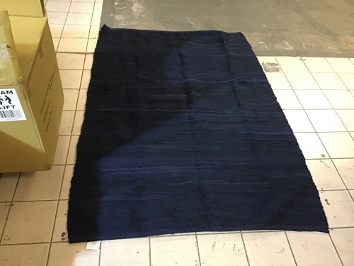 4x6ft - Design Imports DII Multi Nautical Blue Rag Rug. E-Commerce.  - Lot 489