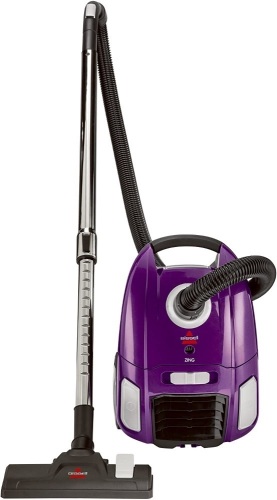BISSELL Zing Lightweight, Bagged Canister Vacuum, Purple. Tested and Works. E-Commerce Return - Lot 500