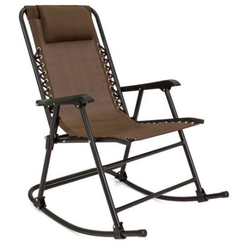 Foldable Zero Gravity Patio Rocking Lounge Chair. Appears New - Lot 517