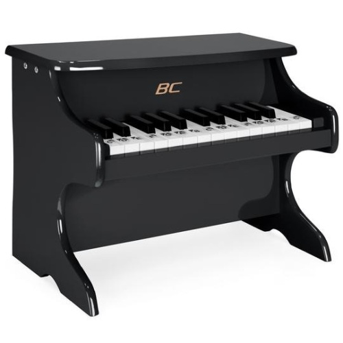 Kids 25-Key Wooden Learn-to-Play Mini Piano w/ Key Note Stickers, Music Book. Appears New - Lot 527