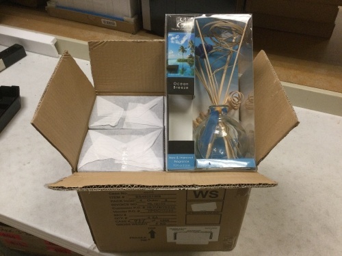 Lot of (4) New Elegant Expressions Ocean Breeze Reed Diffuser Sets - Lot 670