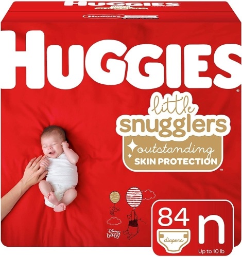 Huggies Little Snugglers Diapers, Size Newborn, 84 Ct. Appears New. E-Commerce Return - Lot 700